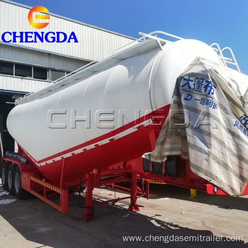 3 Axles 55ton Bulk Cement Tanker Semi Trailer